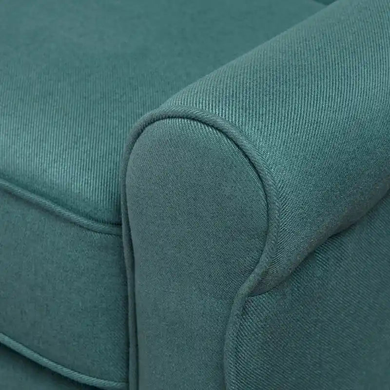 Roomfitters Manual Standard Recliner, Comfortable Lounge Chair for Living Room, Bedroom, Teal