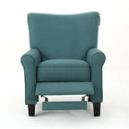 Roomfitters Manual Standard Recliner, Comfortable Lounge Chair for Living Room, Bedroom, Teal