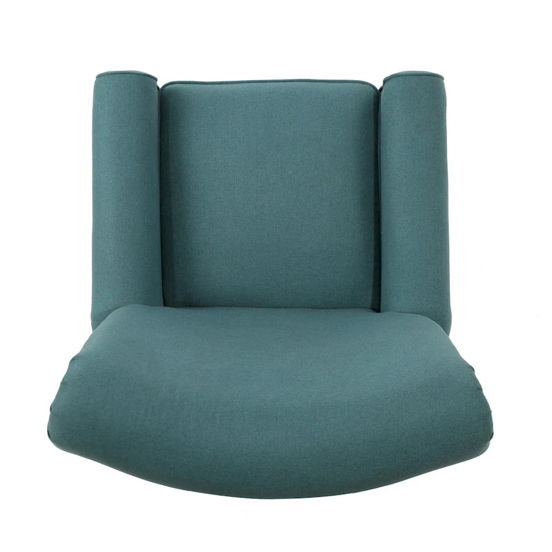 Roomfitters Manual Standard Recliner, Comfortable Lounge Chair for Living Room, Bedroom, Teal