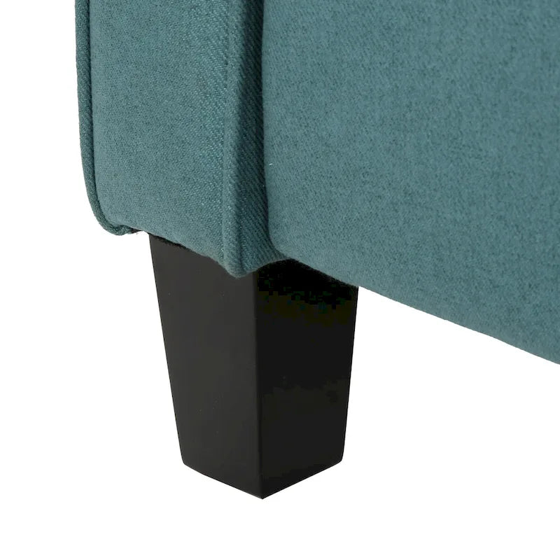Roomfitters Manual Standard Recliner, Comfortable Lounge Chair for Living Room, Bedroom, Teal