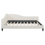 Full L-Shaped Daybed with Wood Legs