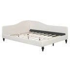 Full L-Shaped Daybed with Wood Legs