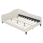 Full L-Shaped Daybed with Wood Legs