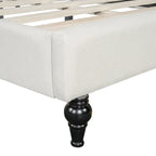 Full L-Shaped Daybed with Wood Legs