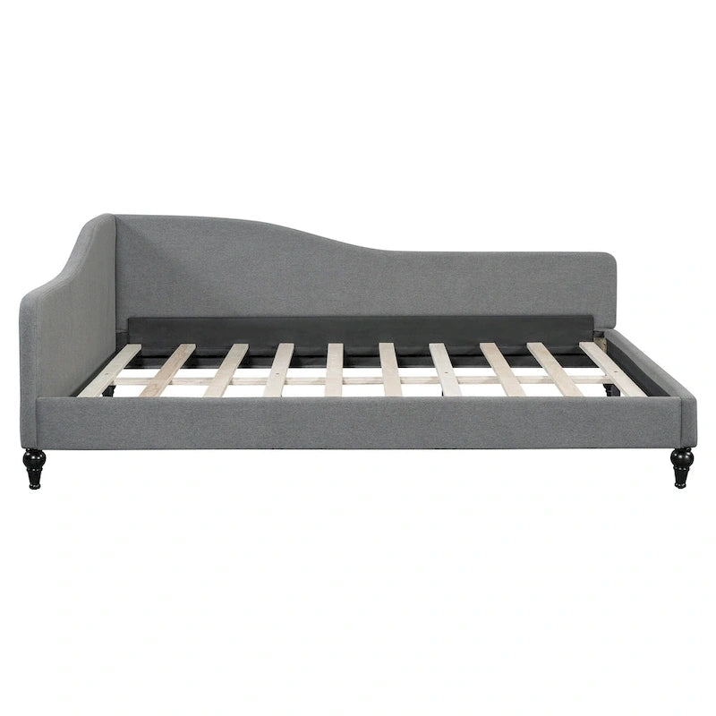Full L-Shaped Daybed with Wood Legs