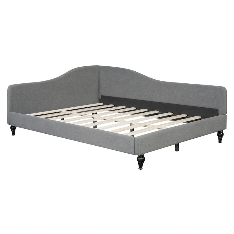 Full L-Shaped Daybed with Wood Legs
