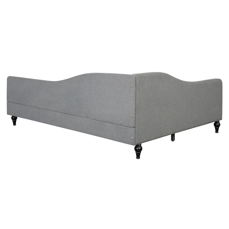Full L-Shaped Daybed with Wood Legs