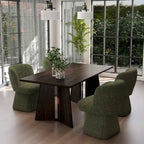 Fabric Upholstered Dining Chairs Set of 2