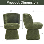 Fabric Upholstered Dining Chairs Set of 2