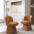 Fabric Upholstered Dining Chairs Set of 2
