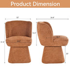 Fabric Upholstered Dining Chairs Set of 2