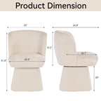 Fabric Upholstered Dining Chairs Set of 2