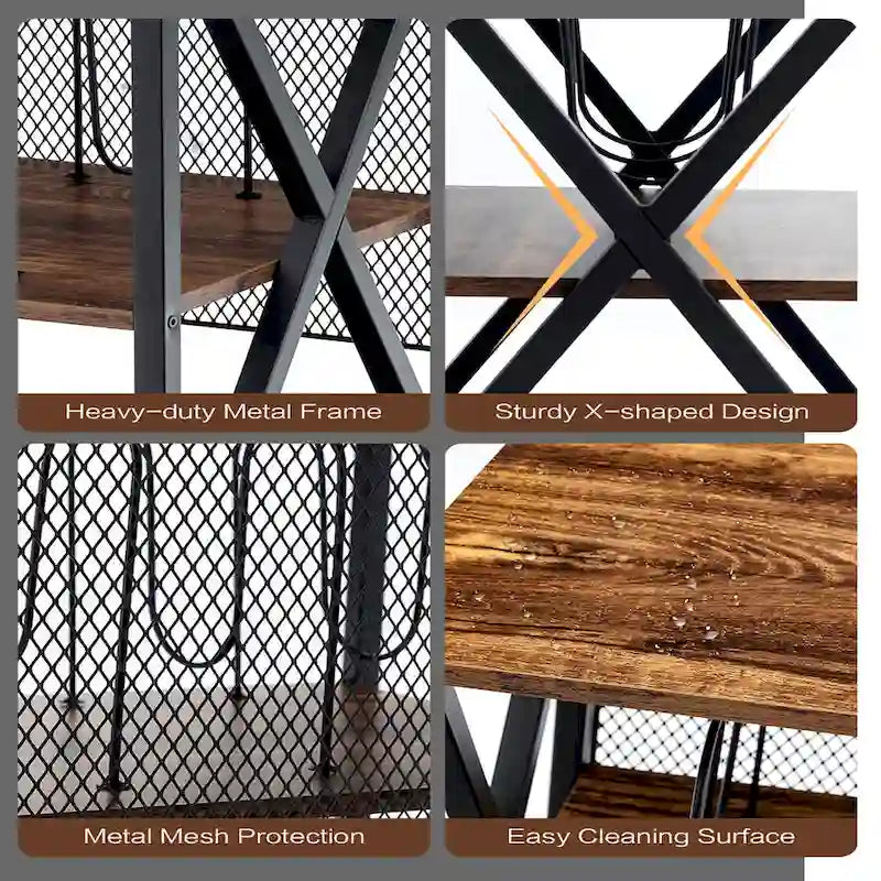 Costway 3-tier Rolling Turntable Stand Vinyl Record Storage Shelf with - See Details