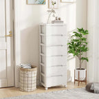 Costway 1 PCS 7-Drawer Plastic Rolling Storage Cart with 4 Universal - See Details