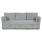 Modern Fabric Sleeper Sectional with USB and 2 pillows