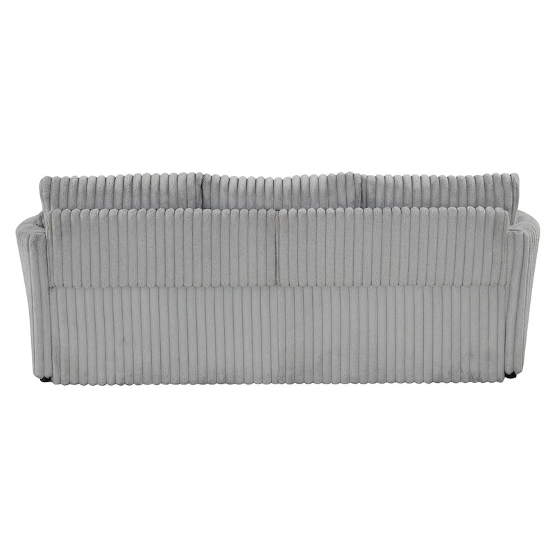 Modern Fabric Sleeper Sectional with USB and 2 pillows