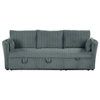 Modern Fabric Sleeper Sectional with USB and 2 pillows