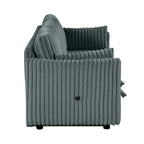 Modern Fabric Sleeper Sectional with USB and 2 pillows