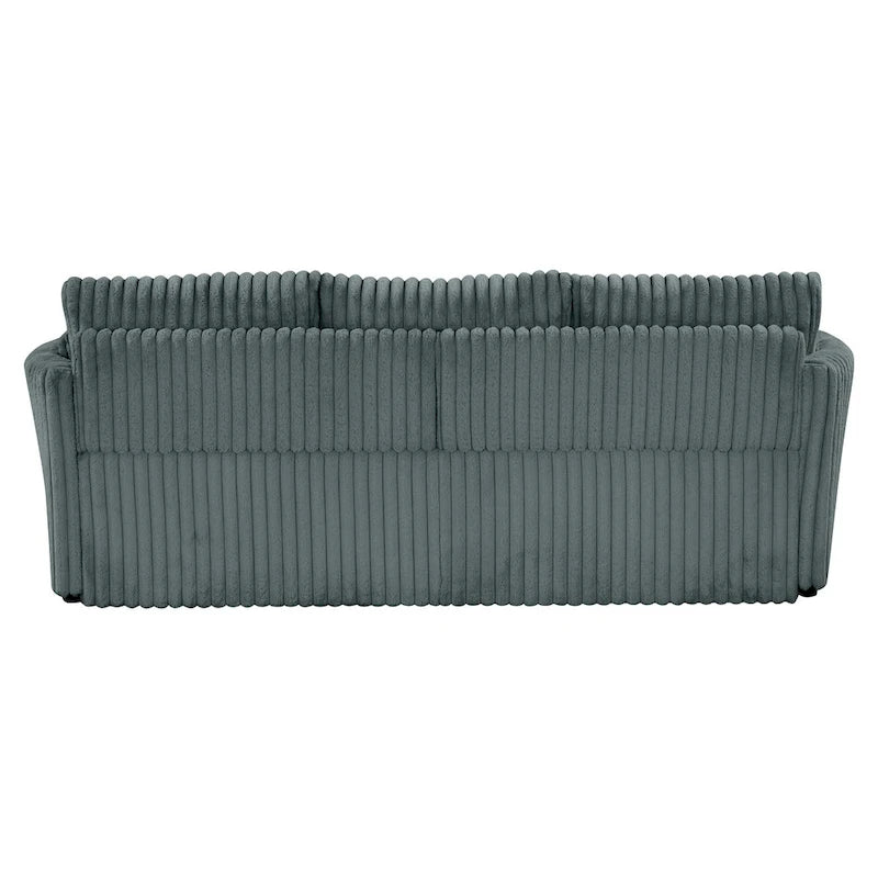 Modern Fabric Sleeper Sectional with USB and 2 pillows