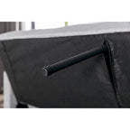 Light Grey Linen Fabric 3-In-1 Convertible Sleeper Loveseat With Side Pocket