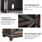 Farmhouse Fireplace TV Stand, Entertainment Center, TV Console