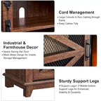 Farmhouse Fireplace TV Stand, Entertainment Center, TV Console