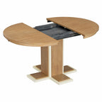 Vintage Oval Expandable Dining Table,Solid Wood Table for 6 in Kitchen