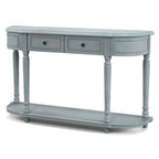 Costway 52 Long Sofa Table with 2 Drawers & Open Shelf Retro Console - See Details