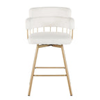 Christopher Knight Home Bremen 180Swivel 26 Velvet Counter Stools with Metal Legs (Set of 2)