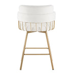 Christopher Knight Home Bremen 180Swivel 26 Velvet Counter Stools with Metal Legs (Set of 2)