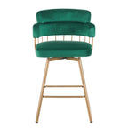 Christopher Knight Home Bremen 180Swivel 26 Velvet Counter Stools with Metal Legs (Set of 2)