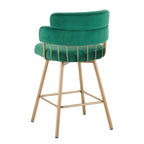 Christopher Knight Home Bremen 180Swivel 26 Velvet Counter Stools with Metal Legs (Set of 2)