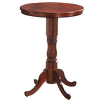 Gymax 42 Pub Bar Round Table Chess Table Bistro Vintage W/Checker Top - See Details