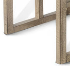 Rena 3 Piece Nesting Accent Table Set, Slatted, Light Brown Mahogany