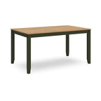 Gasy Dining Table Set with 4 Chairs, 1 Bench, Dark Green Wood, Brown