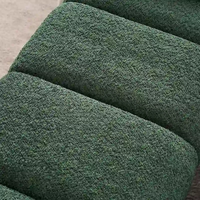 54 Boucle Bedroom Bench with Channel Tufted