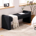 54 Boucle Bedroom Bench with Channel Tufted