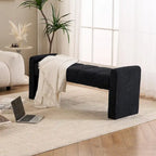 54 Boucle Bedroom Bench with Channel Tufted
