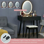 Costway Vanity Makeup Table Touch Screen 3 Lighting Modes Dressing - See Details