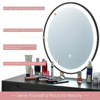 Costway Vanity Makeup Table Touch Screen 3 Lighting Modes Dressing - See Details