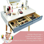 Costway Vanity Makeup Table Touch Screen 3 Lighting Modes Dressing - See Details