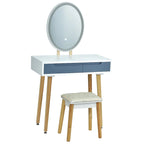 Costway Vanity Makeup Table Touch Screen 3 Lighting Modes Dressing - See Details
