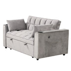 Roomfitters 58 4-1 Multi-functional Sofa Bed with Cup Holder and USB Port for Living Room or Apartments