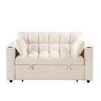 Roomfitters 58 4-1 Multi-functional Sofa Bed with Cup Holder and USB Port for Living Room or Apartments