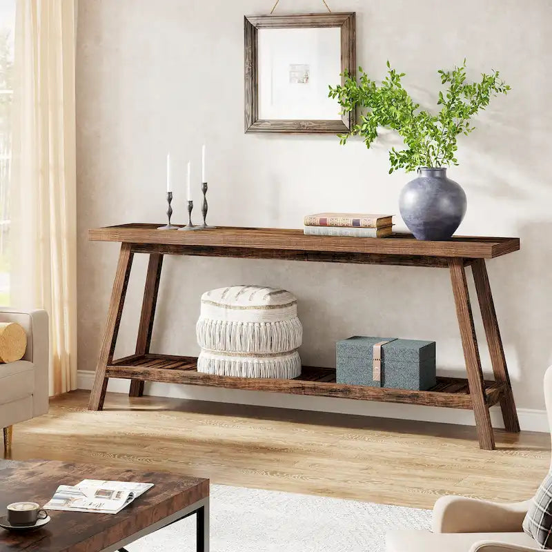Extra Long Console Entryway Table, 70.9 Inches Console Table