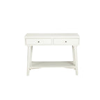 Solid Wood Console Table with Drawers and Floor Shelf - 42 L x 14 W x 33 H