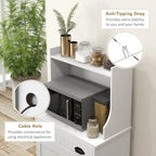 Microwave Cabinet With Storage Drawer(no include stool)