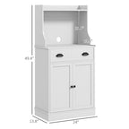 Microwave Cabinet With Storage Drawer(no include stool)