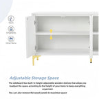 Four-Door Sideboard with Adjustable Shelves
