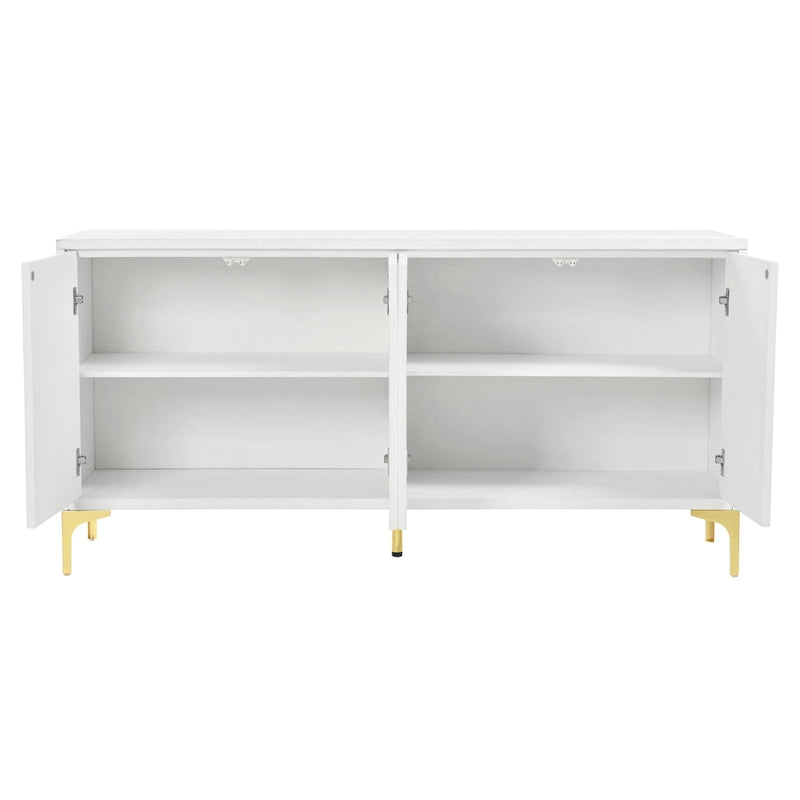 Four-Door Sideboard with Adjustable Shelves